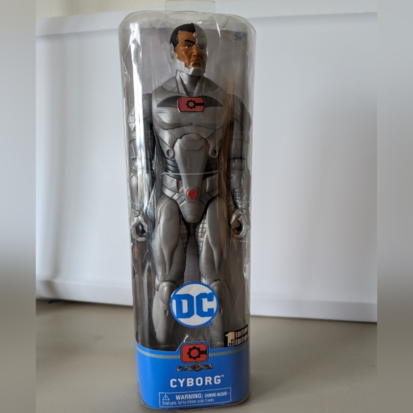 New DC Spin Master Cyborg Figure 12" 1st Edition In Package Universe Silver Toy - Picture 1 of 11